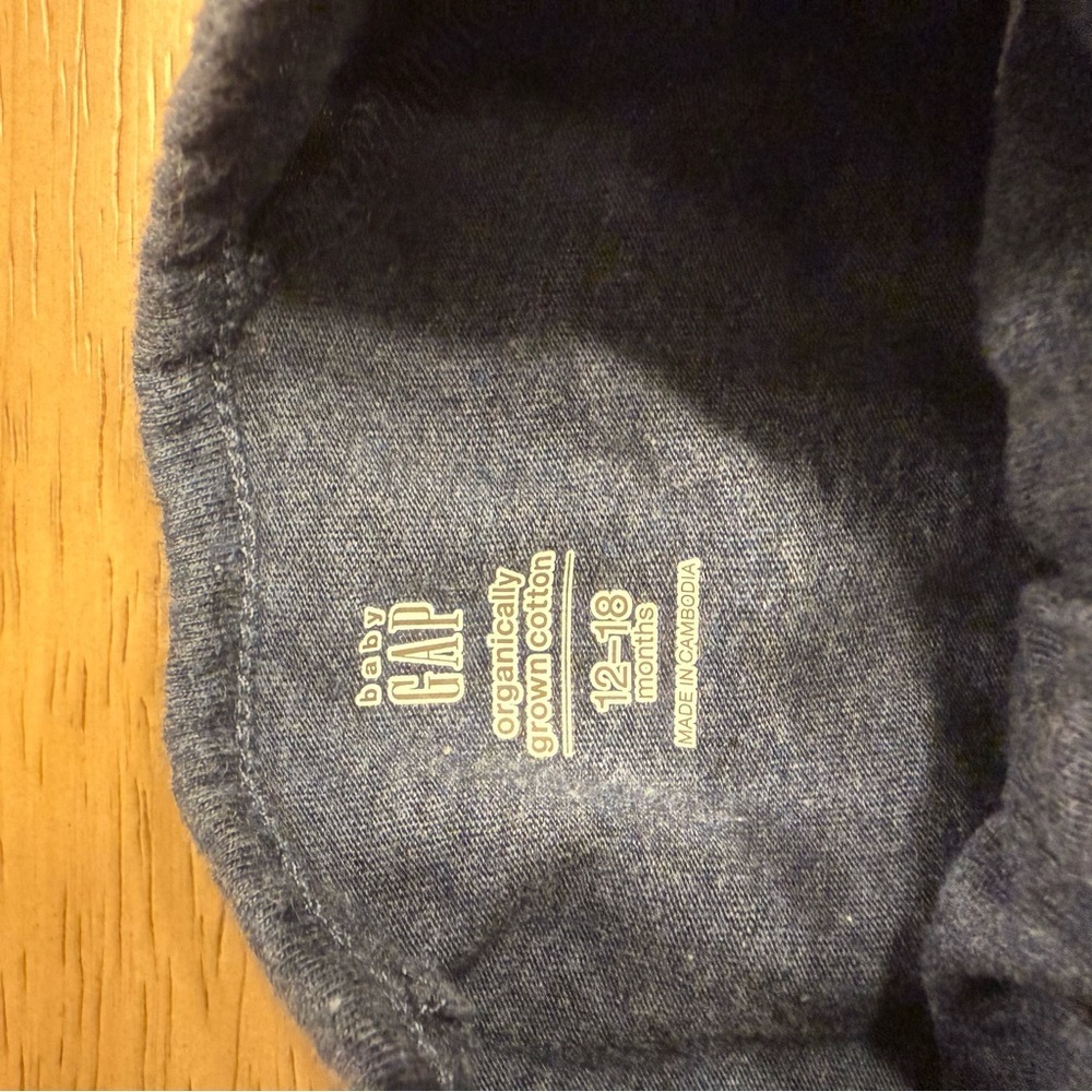 GAP blue pajama set 12-18M - Picture 4 of 6